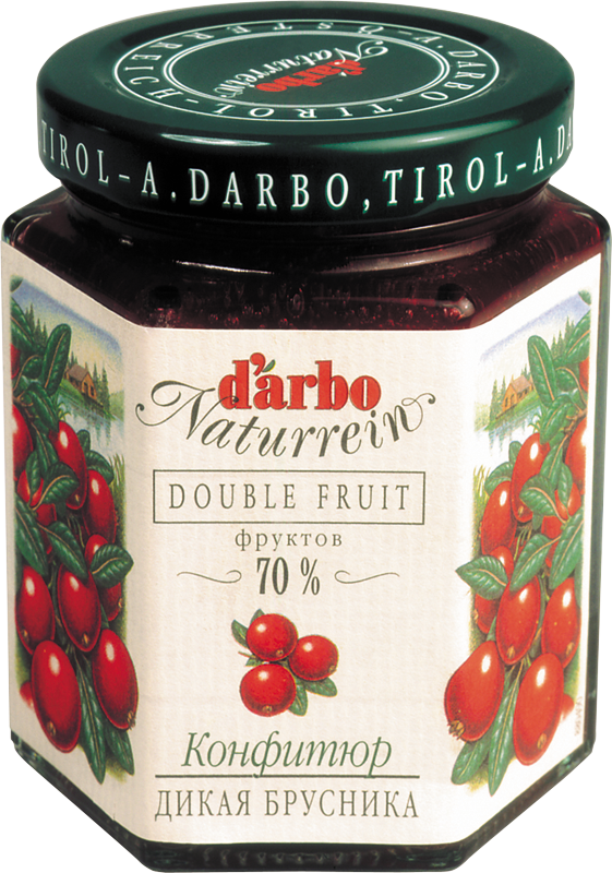 Конфитюр D`arbo Дикая брусника (70% фруктов), 200г