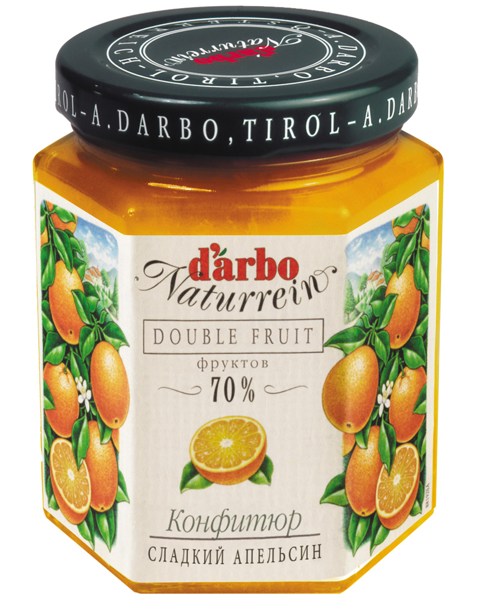 Конфитюр D`arbo Сладкий Апельсин (70% фруктов), 200г