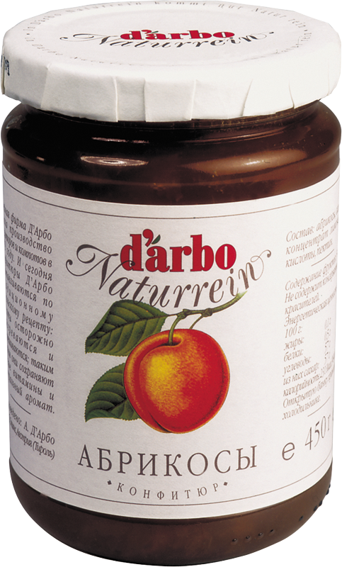 Конфитюр D`arbo Абрикос (50% фруктов), 450г
