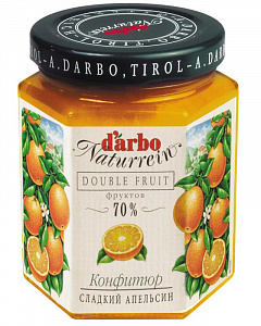 Конфитюр D`arbo Сладкий Апельсин (70% фруктов), стекло 200г